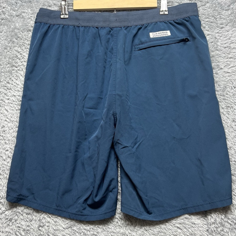 Fair Harbor Shorts Mens‎ Large Blue The One Lined Hybrid Classic Casual Workout